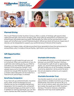 Gift Opportunities brochure